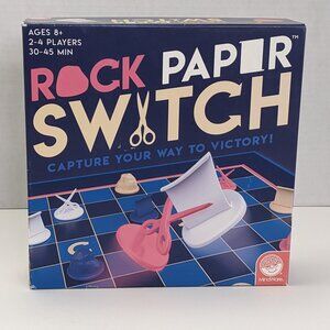 Rock Paper Switch Board Game MindWare Abstract Strategy 2019 Complete